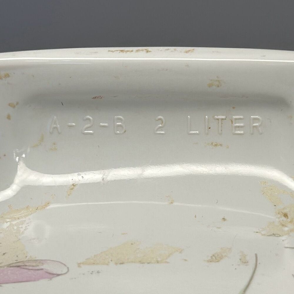 Corning Ware Spring Bouquet A-2-B 2 Liter Pastel Floral Casserole Dish NO Lid LO - Picture 7 of 7